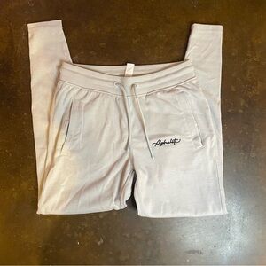 Women Alphalete Core Joggers Light Grey Sz. Small